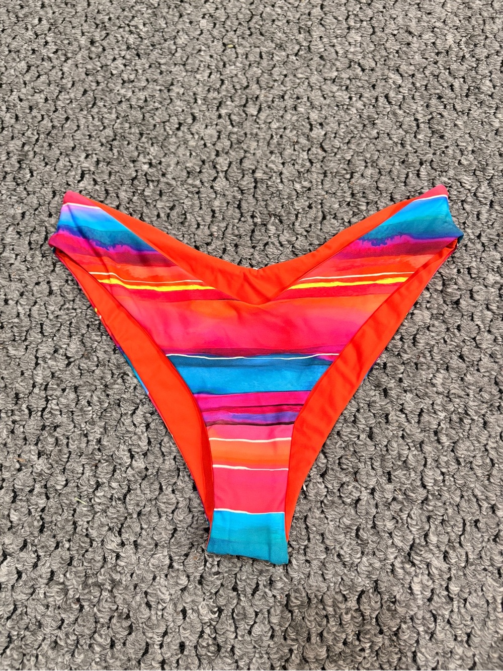 Bikini Company Swim Systems Reversible Multicolor Bikini Bottoms (Size: XS)